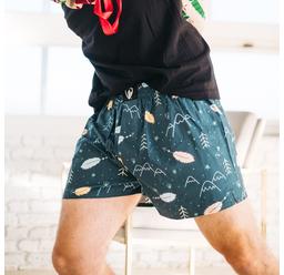men's boxershorts with woven label EXCLUSIVE ALI - Men's boxer shorts REPRESENT EXCLUSIVE ALI INDIAN MOUNTAIN - R1M-BOX-0696S - S