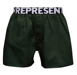 HERREN boxershorts mit elastischem Bund EXCLUSIVE MIKE - Boxershorts für Männer REPRESENT EXCLUSIVE MIKE GREEN - R8M-BOX-0710S - S