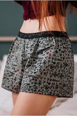 Ladies boxershorts - Women's boxer shorts REPRESENT LOVE GRAFFITTI - R2W-BOX-0706S - S