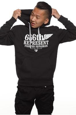 Men's sweatshirts - Men's sweatshirt hooded REPRESENT FIGHTER SQUADRON - R6M-SWH-6201M - M