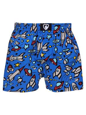men's boxershorts with woven label EXCLUSIVE ALI - Men's boxer shorts REPRESENT EXCLUSIVE ALI SPACE SHIPS - R0M-BOX-0611S - S