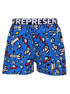 men's boxershorts with Elastic waistband EXCLUSIVE MIKE - Men's boxer shorts REPRESENT EXCLUSIVE MIKE SPACE SHIPS - R0M-BOX-0711S - S
