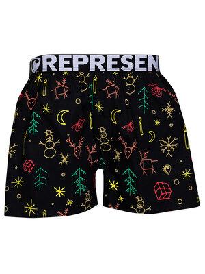 HERREN boxershorts mit elastischem Bund EXCLUSIVE MIKE - Boxershorts für Männer REPRESENT EXCLUSIVE MIKE XMAS SPIRIT - R0M-BOX-0726S - S