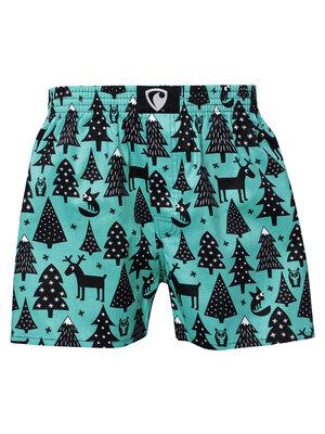 men's boxershorts with woven label EXCLUSIVE ALI - Men's boxer shorts REPRESENT EXCLUSIVE ALI NIGHT FORREST - R9M-BOX-0618S - S
