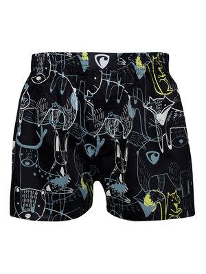 men's boxershorts with woven label EXCLUSIVE ALI - Men's boxer shorts REPRESENT EXCLUSIVE ALI YELLOW SQUIRREL - R1M-BOX-0690S - S