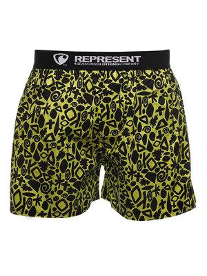 men's boxershorts with Elastic waistband EXCLUSIVE MIKE - Men's boxer shorts REPRESENT EXCLUSIVE MIKE ABSTRACT JESUS - R7M-BOX-0748S - S
