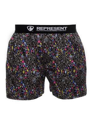 HERREN boxershorts mit elastischem Bund EXCLUSIVE MIKE - Boxershorts für Männer REPRESENT EXCLUSIVE MIKE GENESIS - R7M-BOX-0749S - S