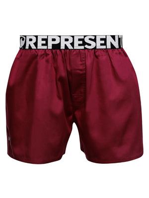 HERREN boxershorts mit elastischem Bund EXCLUSIVE MIKE - Boxershorts für Männer REPRESENT EXCLUSIVE MIKE BORDO - R8M-BOX-0713S - S