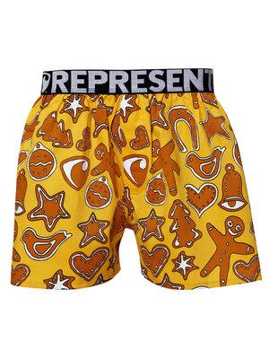 men's boxershorts with Elastic waistband EXCLUSIVE MIKE - Men's boxer shorts REPRESENT EXCLUSIVE MIKE GINGERBREADS - R9M-BOX-0721S - S